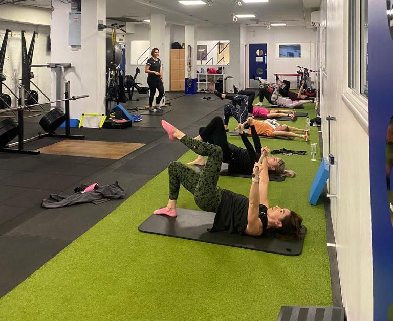 Pilates session at Momentum