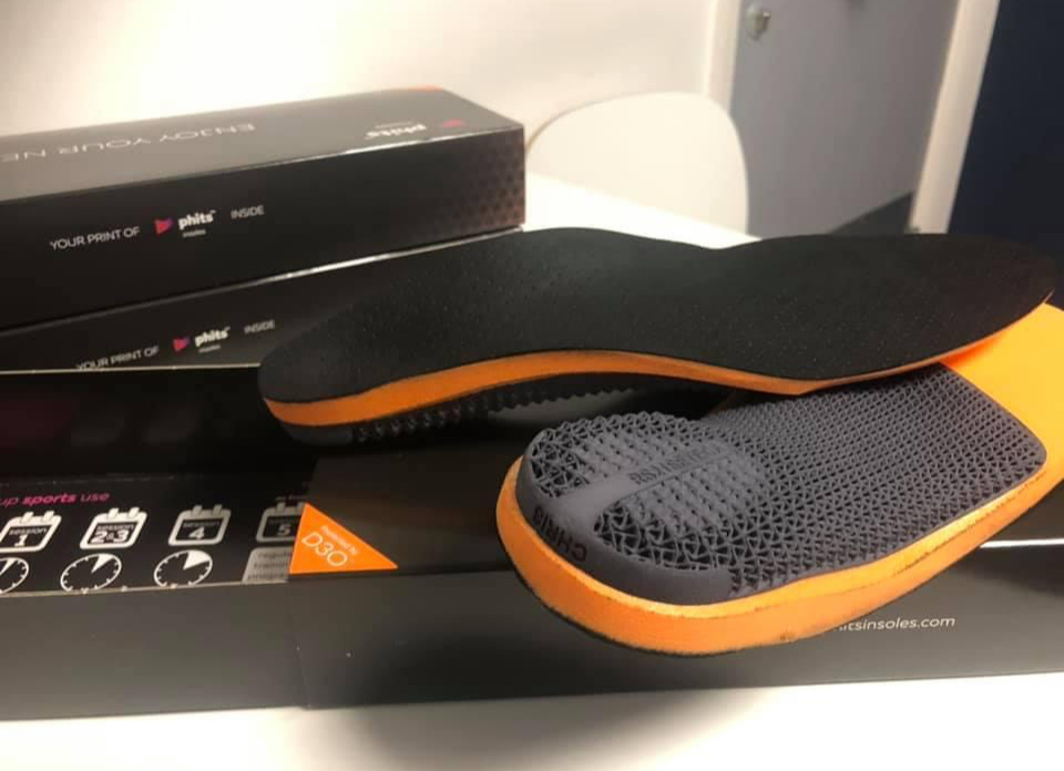 Custom Phits 3D-printed orthotics at Momentum